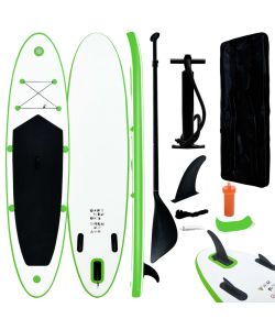 Set Tavola Gonfiabile da SUP Verde e Bianco