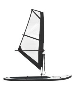 Set Tavola Gonfiabile da SUP con Vela Nero e Bianco