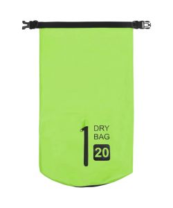 Borsa Impermeabile con Cerniera Verde 20 L in PVC