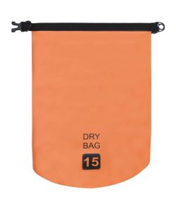 Borsa Impermeabile Arancione 15 L in PVC