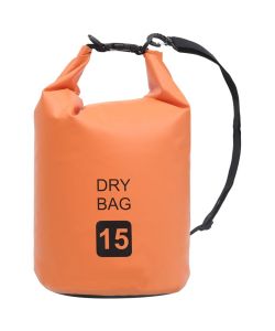 Borsa Impermeabile Arancione 15 L in PVC