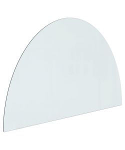 Lastra in Vetro per Caminetto Semicircolare 800x500 mm 324109