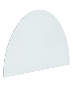 Lastra in Vetro per Caminetto Semicircolare 800x600 mm 324110
