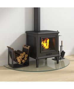 Lastra in Vetro per Caminetto Semicircolare 1000x500 mm 324111