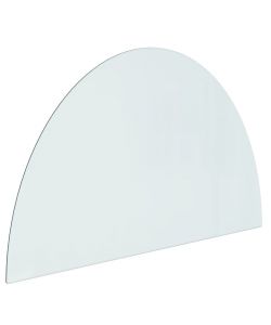 Lastra in Vetro per Caminetto Semicircolare 1000x600 mm 324112