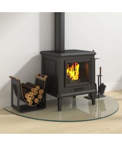 Lastra in Vetro per Caminetto Semicircolare 1000x600 mm 324112