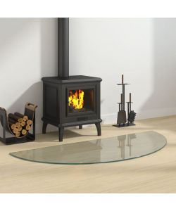 Lastra in Vetro per Caminetto Semicircolare 1200x500 mm 324113