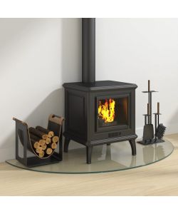 Lastra in Vetro per Caminetto Semicircolare 1200x500 mm 324113