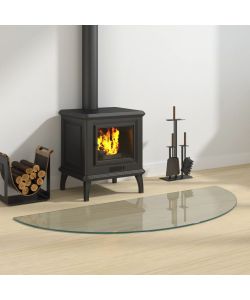 Lastra in Vetro per Caminetto Semicircolare 1200x500 mm 324119