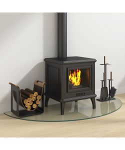 Lastra in Vetro per Caminetto Semicircolare 1200x500 mm 324119