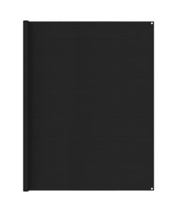 Tappeto da Tenda 250x600 cm Nero
