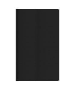 Tappeto da Tenda 400x800 cm Nero in HDPE
