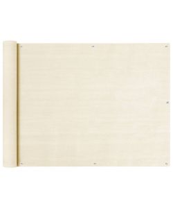 Schermo Frangivista per Balcone Crema 90x300 cm in HDPE