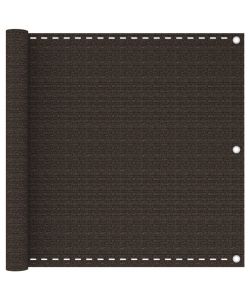 vidaXL Paravento da Balcone Marrone 90x600 cm in HDPE - Privacy e Comfort