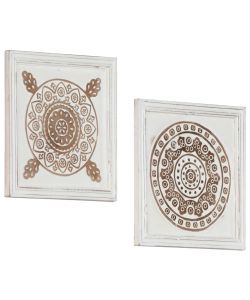 Pannelli Murali Intagliati 2 pz in MDF 40x40x1,5 cm
