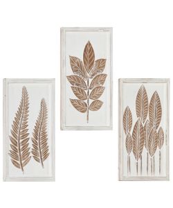 Hand-Carved Wall Panels 3 pcs MDF 40x60x1,5 cm