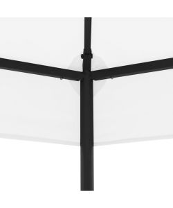 Gazebo da Giardino 323x275x265 cm Bianco 180 g/mq
