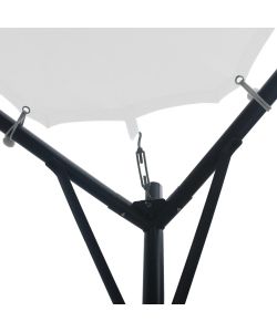 Gazebo da Giardino 3x3x2,6 m Bianco 180 g/m