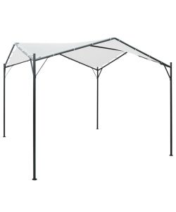 Gazebo da Giardino 3x3x2,6 m Bianco 180 g/m