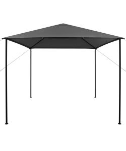 Gazebo 3x3 m Antracite in Tessuto e Acciaio 180 g/m