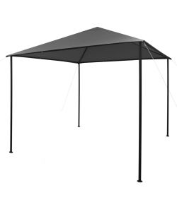 Gazebo 3x3 m Antracite in Tessuto e Acciaio 180 g/m
