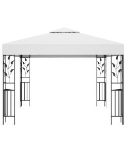 Gazebo 3x3 m Bianco 180 g/mq