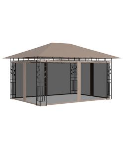 Gazebo con Zanzariera 4x3x2,73 m Talpa 180 g/m