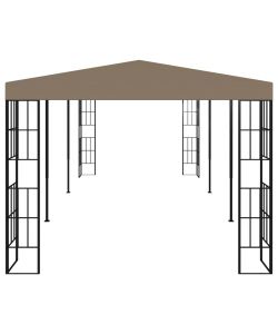 vidaXL Gazebo Elegante - Grigio Talpa - 6x3 m