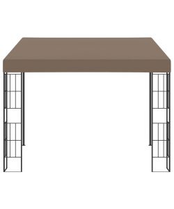 Gazebo a Parete 3x3 m Talpa in Tessuto