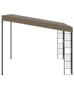 Gazebo a Parete 3x3 m Talpa in Tessuto