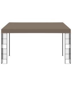 Gazebo a Parete 4x3 m Talpa in Tessuto