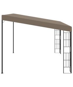 Gazebo a Parete 4x3 m Talpa in Tessuto