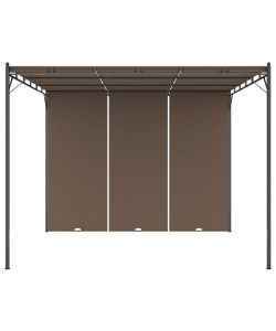 Gazebo da Giardino con Tenda Laterale 3x3x2,25 m Talpa