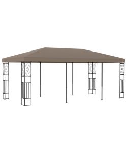 Gazebo 6x3 m Grigio Talpa in Tessuto