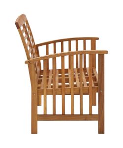 Panchina da Giardino 119 cm in Legno Massello d'Acacia 310259