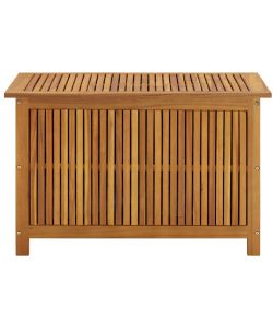 vidaXL Baule da Giardino in Legno di Acacia - Marrone - 90x50x58 cm