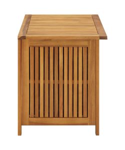 vidaXL Baule da Giardino in Legno di Acacia - Marrone - 90x50x58 cm