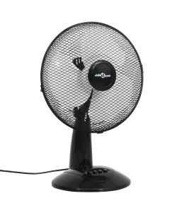 Ventilatore da Tavolo a 3 Velocità 30 cm 40 W Nero