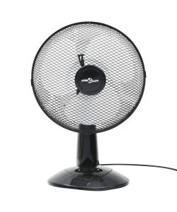 Ventilatore da Tavolo a 3 Velocità 30 cm 40 W Nero