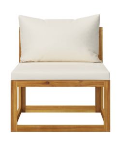 vidaXL Set Divani da Giardino - Bianco Crema - 2 pz