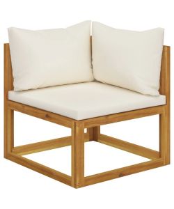 vidaXL Set Divani da Giardino - Bianco Crema - 2 pz