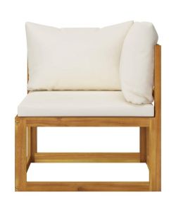 vidaXL Set Divani da Giardino - Bianco Crema - 2 pz