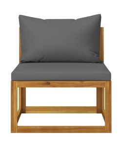 Set Divani da Giardino 2 pz con Cuscini in Massello di Acacia 311858