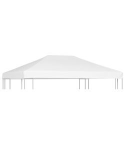 Copertura Superiore per Gazebo 270 g/m 4x3 m Bianca