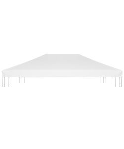 Copertura Superiore per Gazebo 270 g/m 4x3 m Bianca