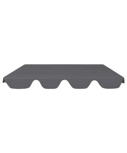 Baldacchino per Dondolo Giardino Antracite 188/168x110/145 cm