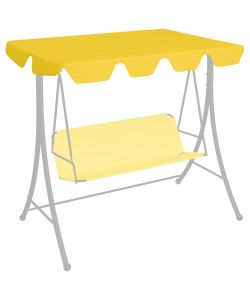 Baldacchino per Dondolo Giardino Giallo 188/168x110/145 cm