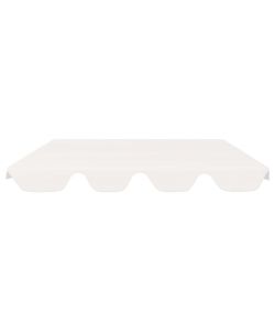 Baldacchino per Dondolo Giardino Bianco 188/168x110/145 cm