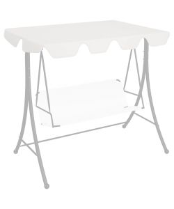Baldacchino per Dondolo Giardino Bianco 188/168x110/145 cm