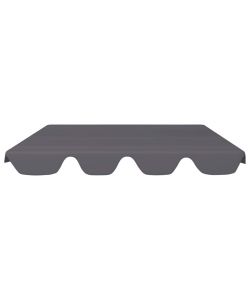Baldacchino per Dondolo da Giardino Antracite 150/130x70/105cm
